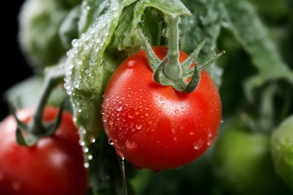  Image showing NovoBac-treated powdery mildew on tomato plants.